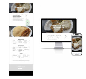 Homestyle foods desktop and mobile website image