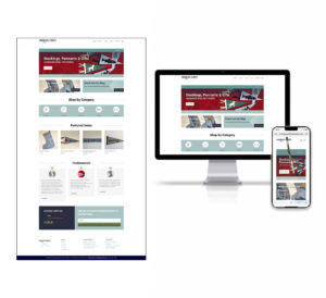 Modern Craft Design Studio site displayed on Desktop and Mobile devices